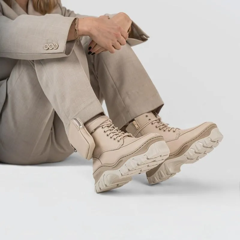 Jaxstar Hiking Mid Cut Camel Sneakers