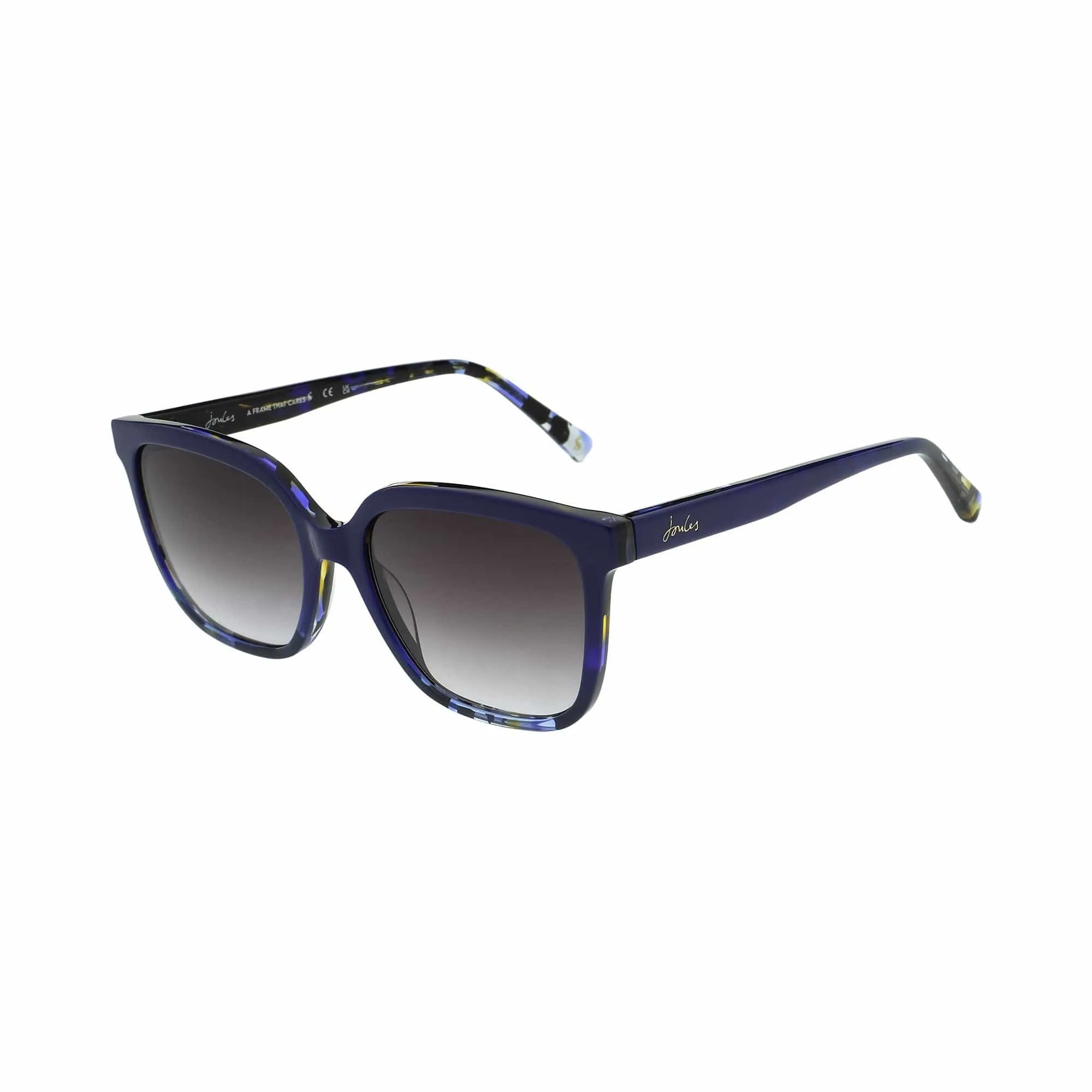 Joules JS7093 Larkspur Sunglasses - Shiny Navy Graduated Tort