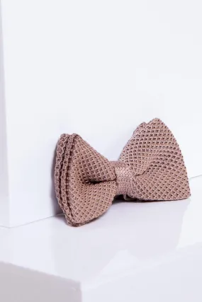 KB - Knitted Double Layer Bow Tie In Oak