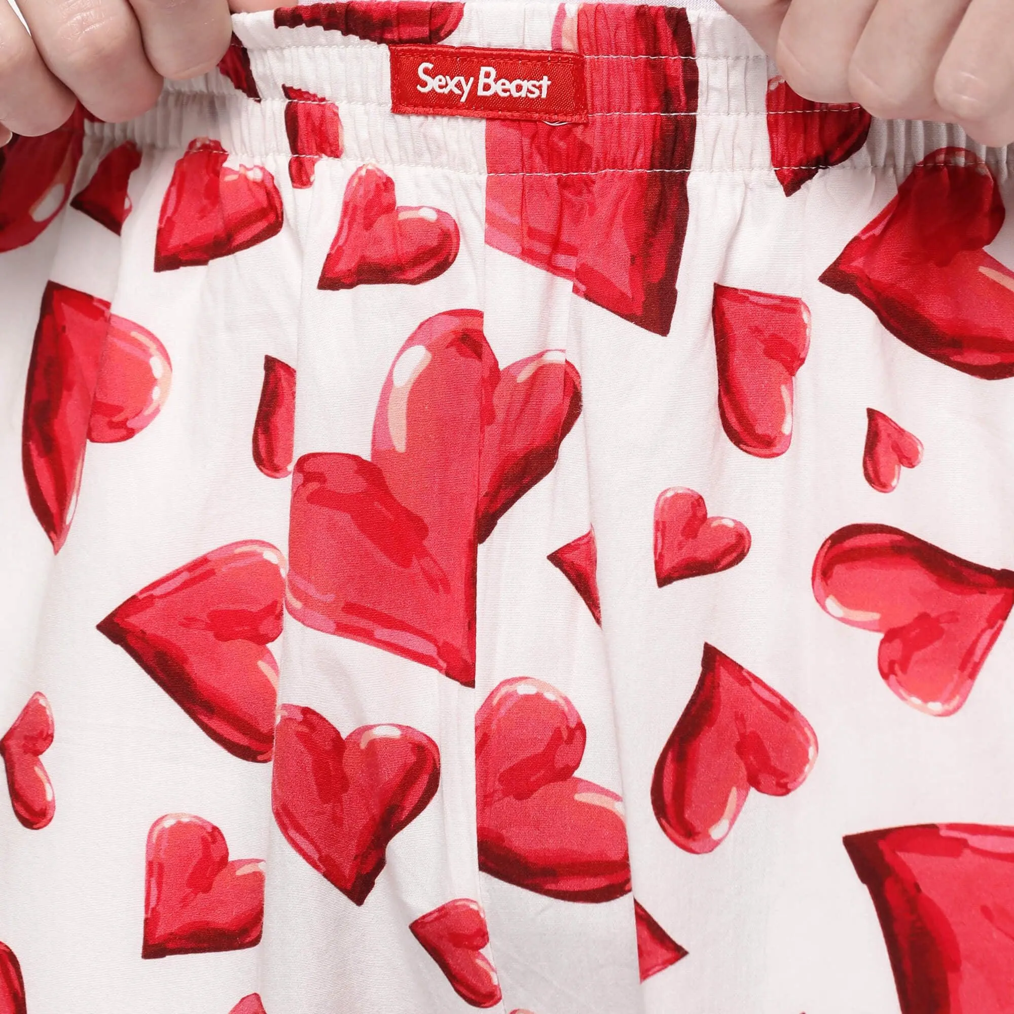 Love Hearts Pyjamas For Men