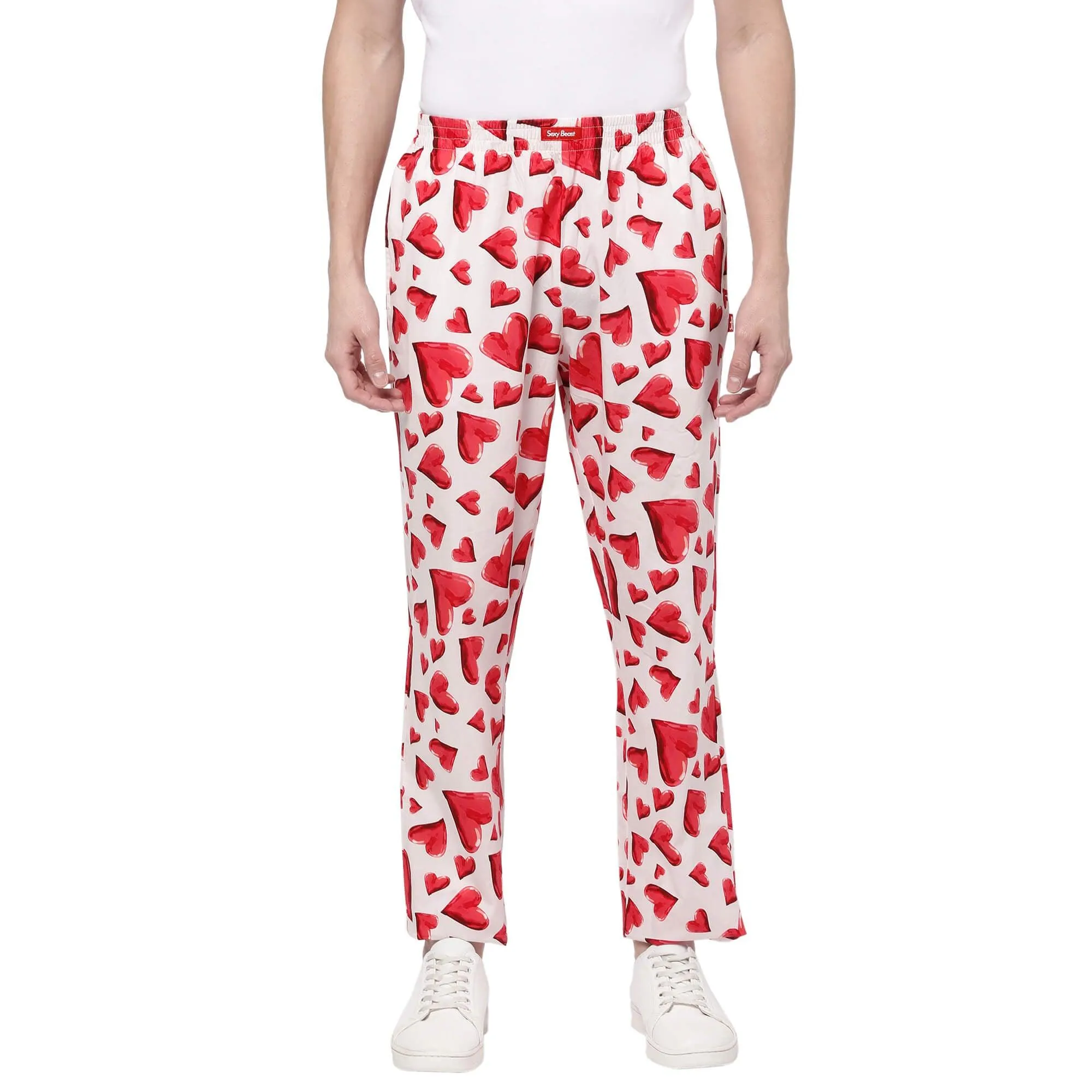 Love Hearts Pyjamas For Men