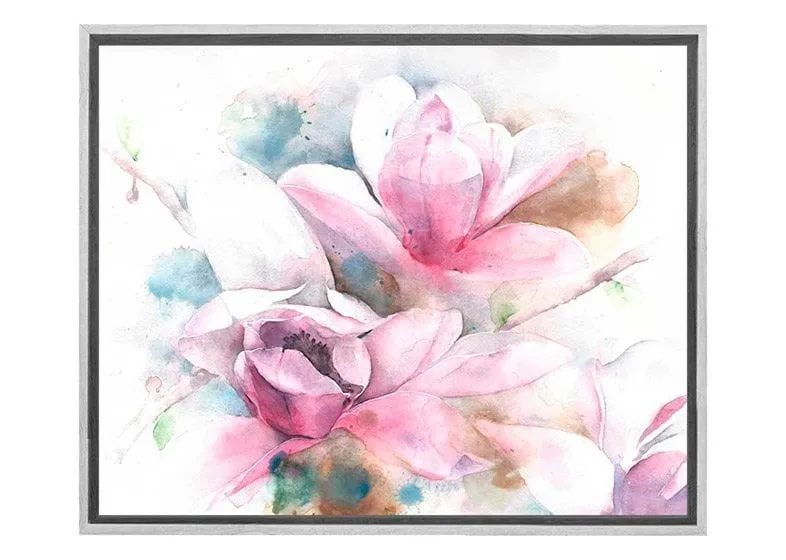 Magnolias Watercolour | Flower Wall Art Print