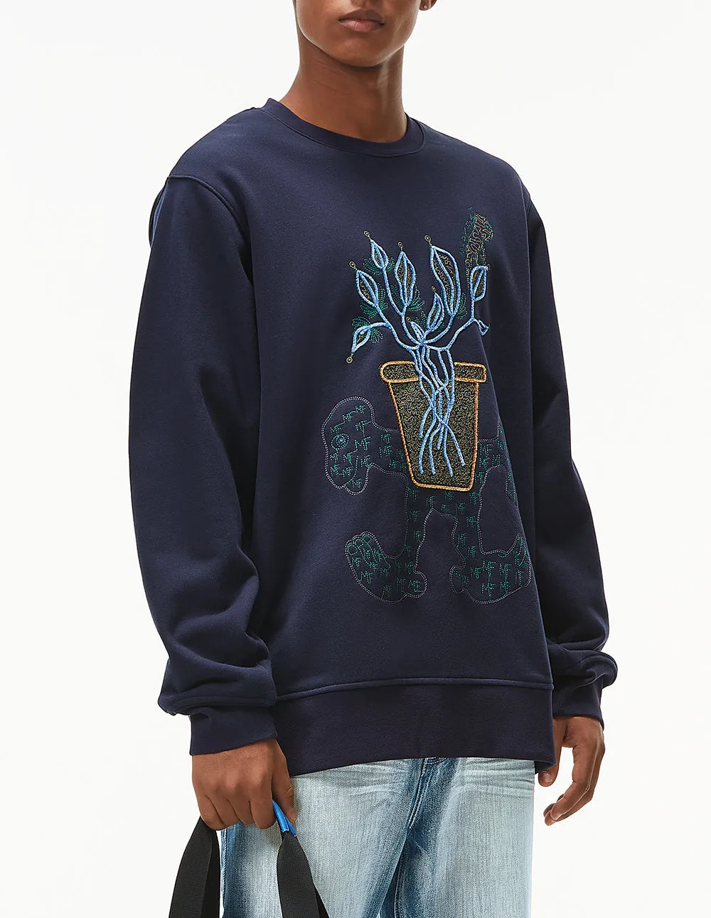 Mark Fast Corey Navy & Little Monster Sweatshirt