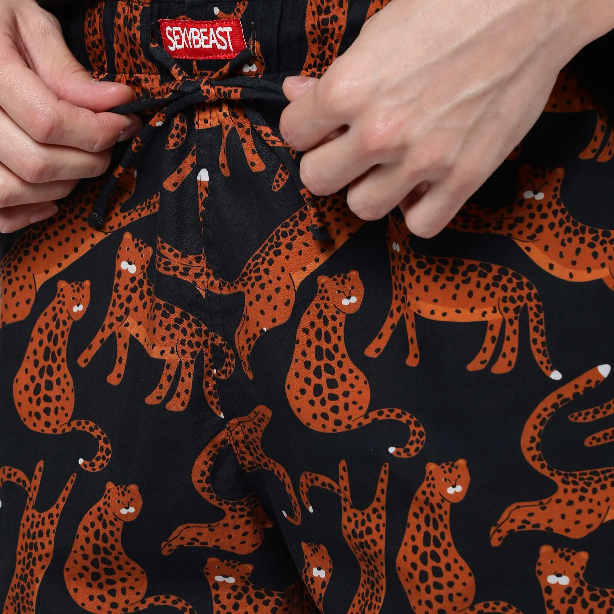 Midnight Leopards Boxer Shorts For Men