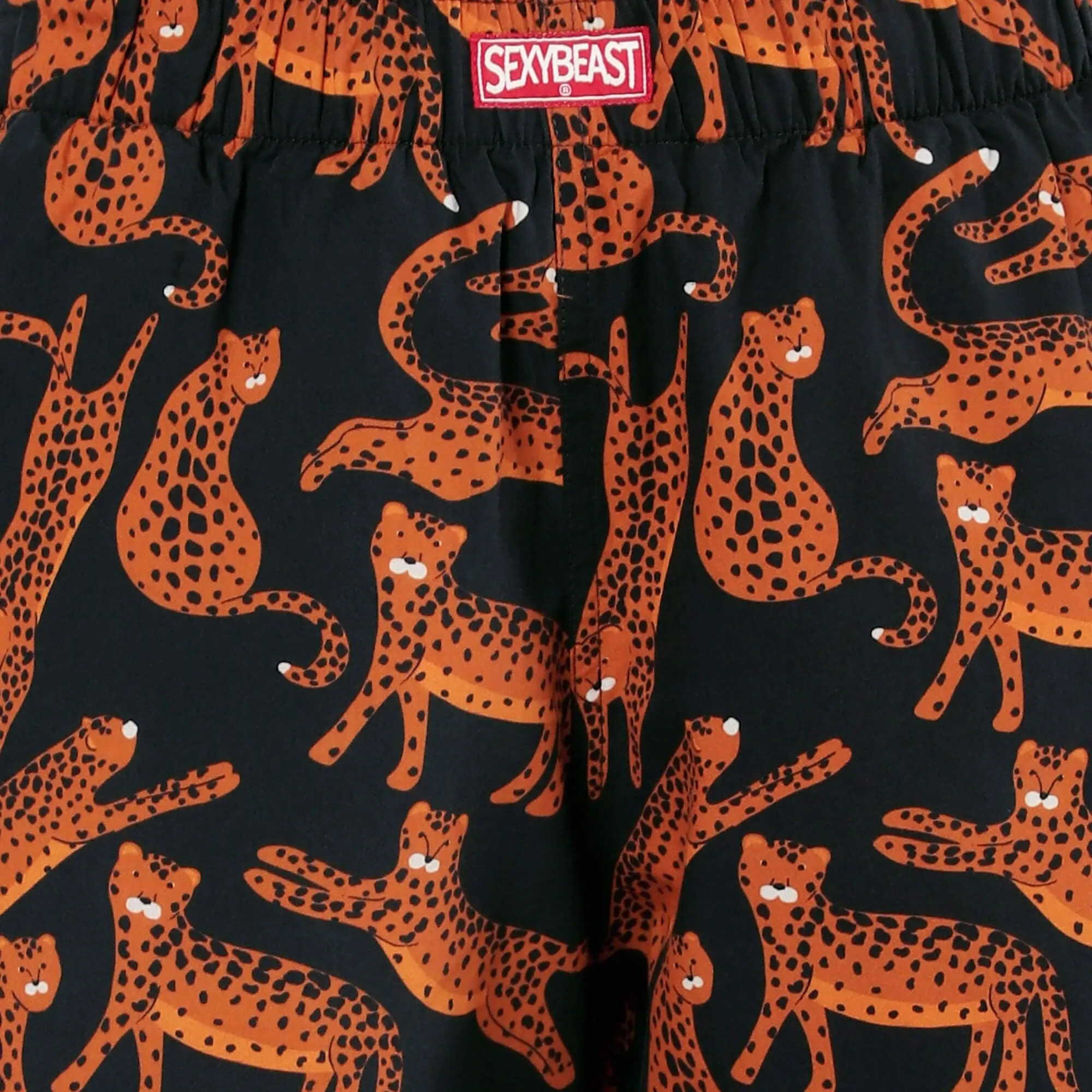 Midnight Leopards Boxer Shorts For Women