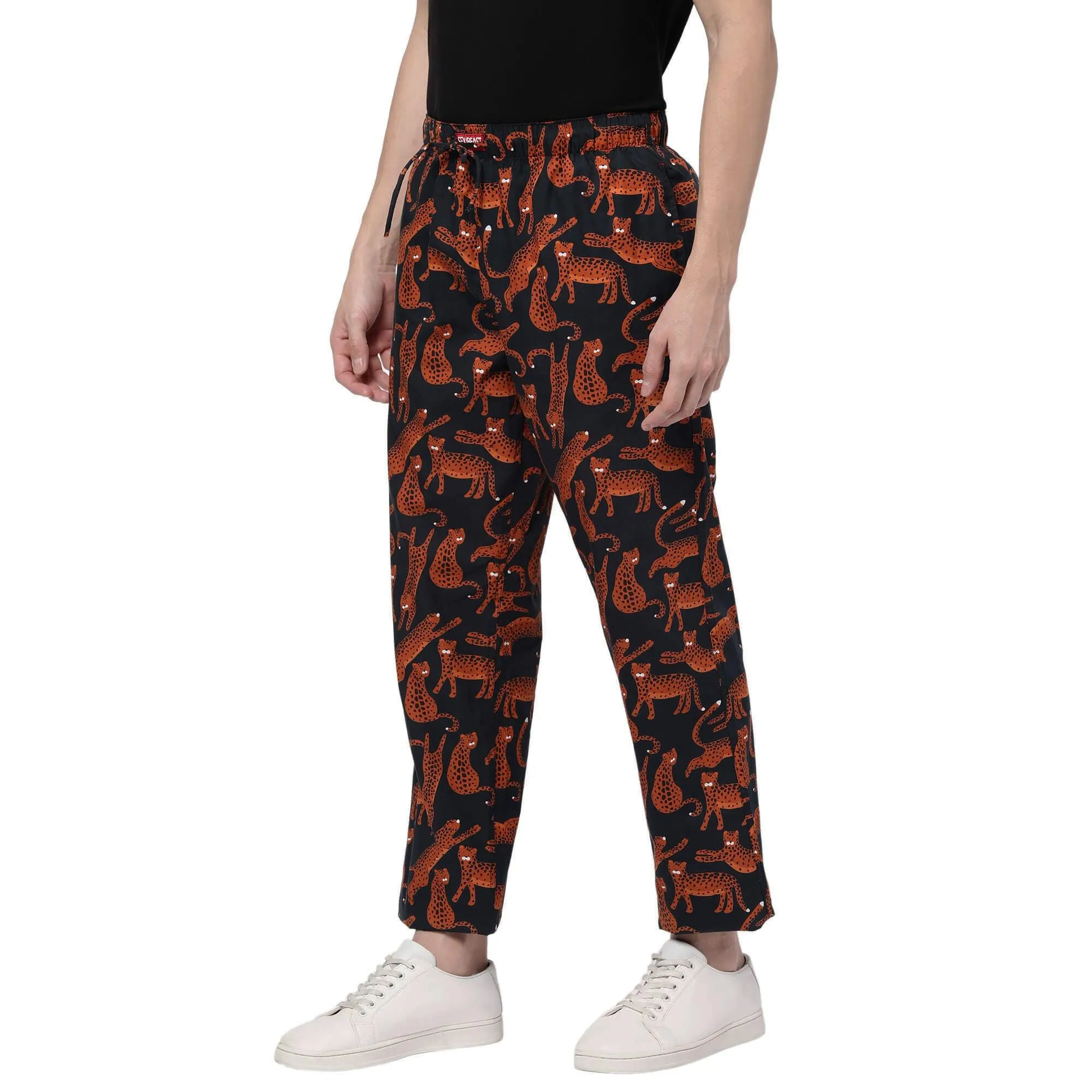 Midnight Leopards Pyjamas For Men