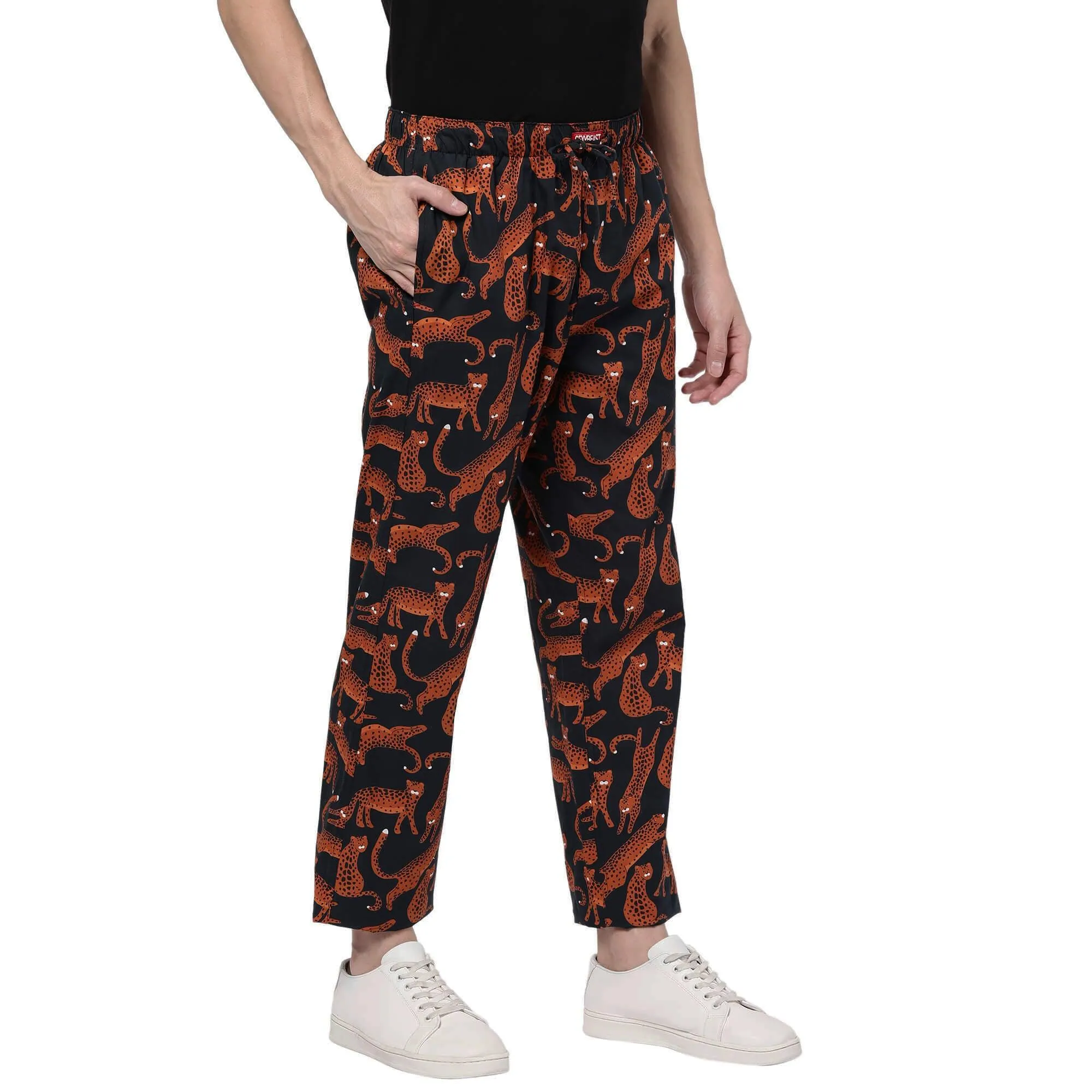 Midnight Leopards Pyjamas For Men