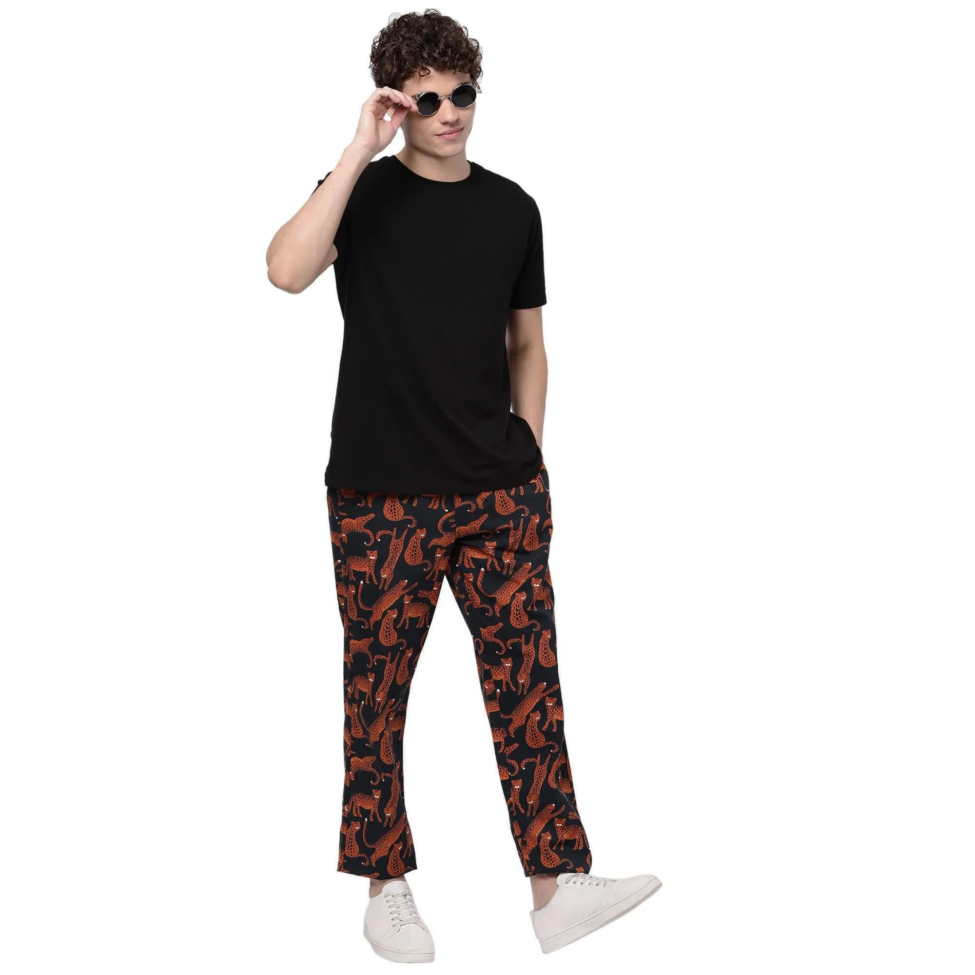 Midnight Leopards Pyjamas For Men