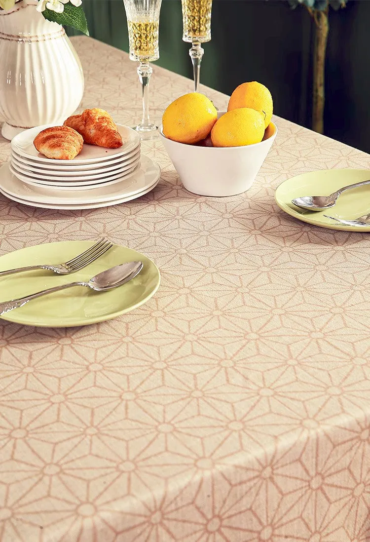 Modern Rectangle Tablecloth Ideas for Kitchen Table, Farmhouse Table Cloth for Oval Table, Rustic Flower Pattern Linen Tablecloth for Round Table