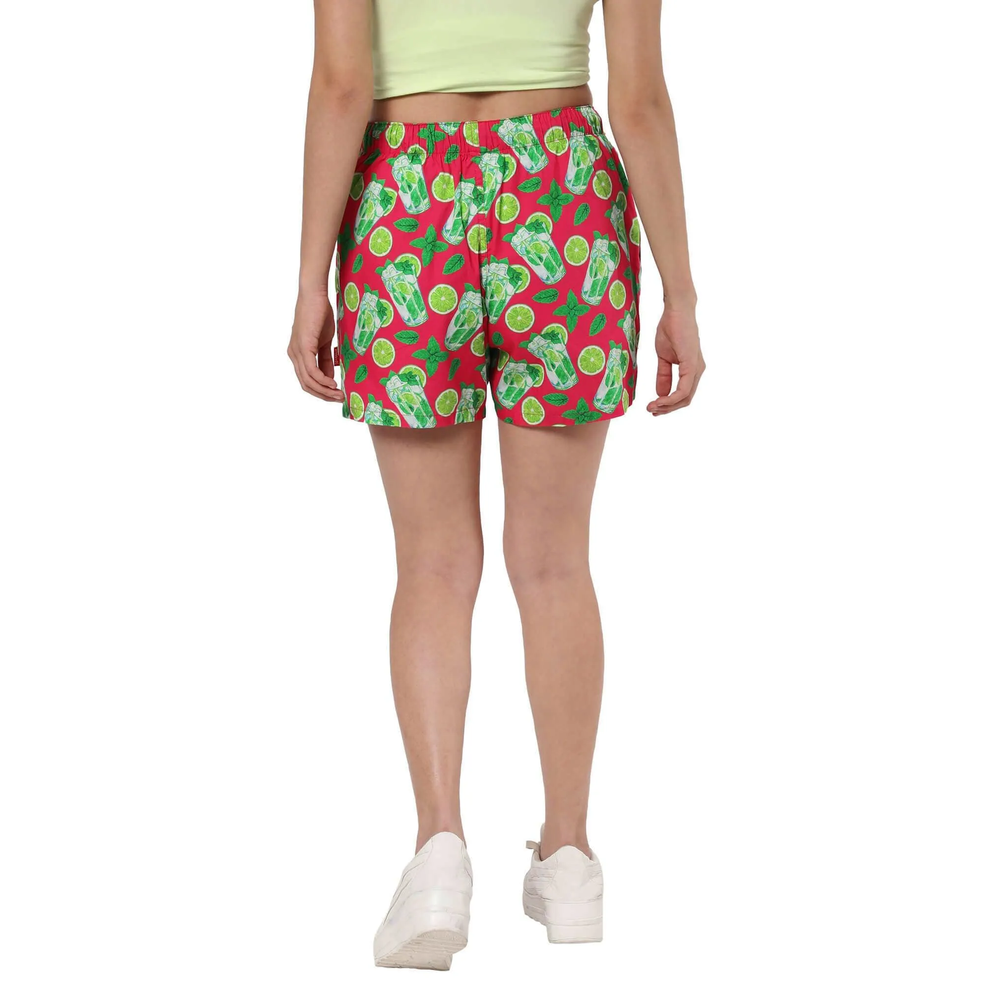 Mojito Cocktails Boxer Shorts For Women