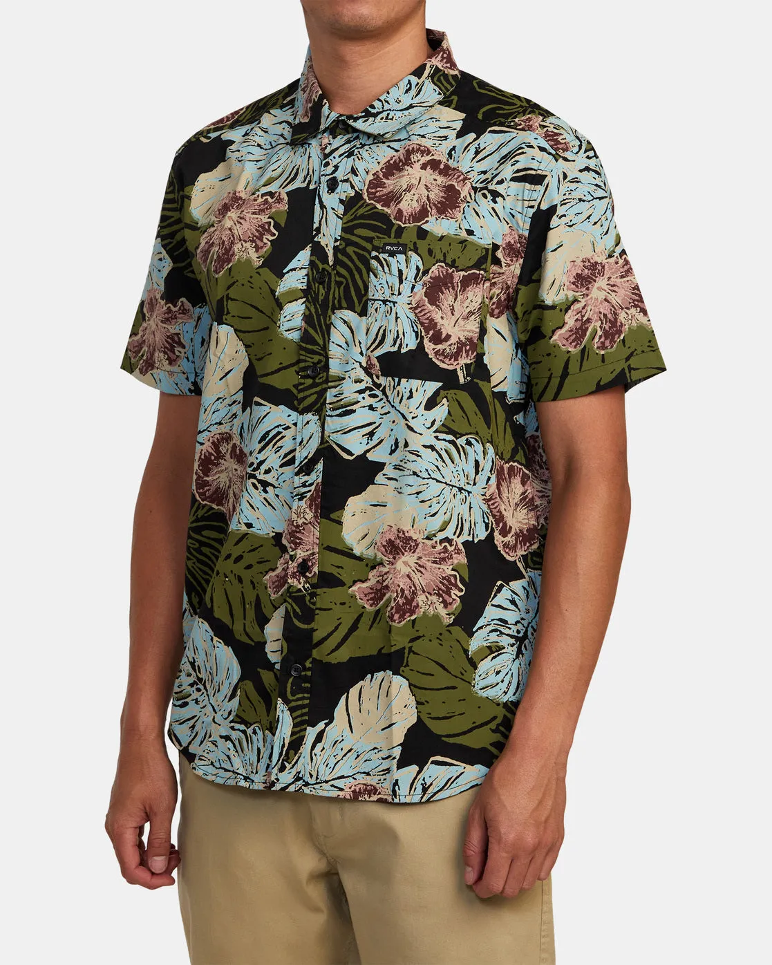 Monstera 2.0 Short Sleeve Shirt - Black