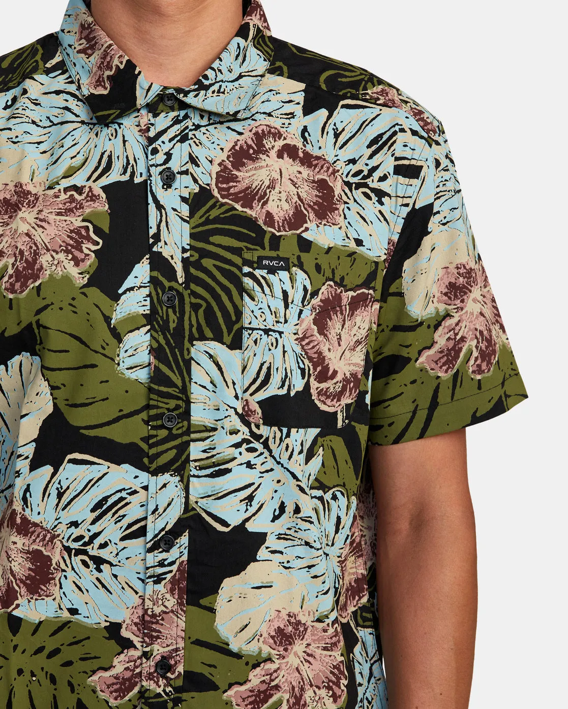 Monstera 2.0 Short Sleeve Shirt - Black