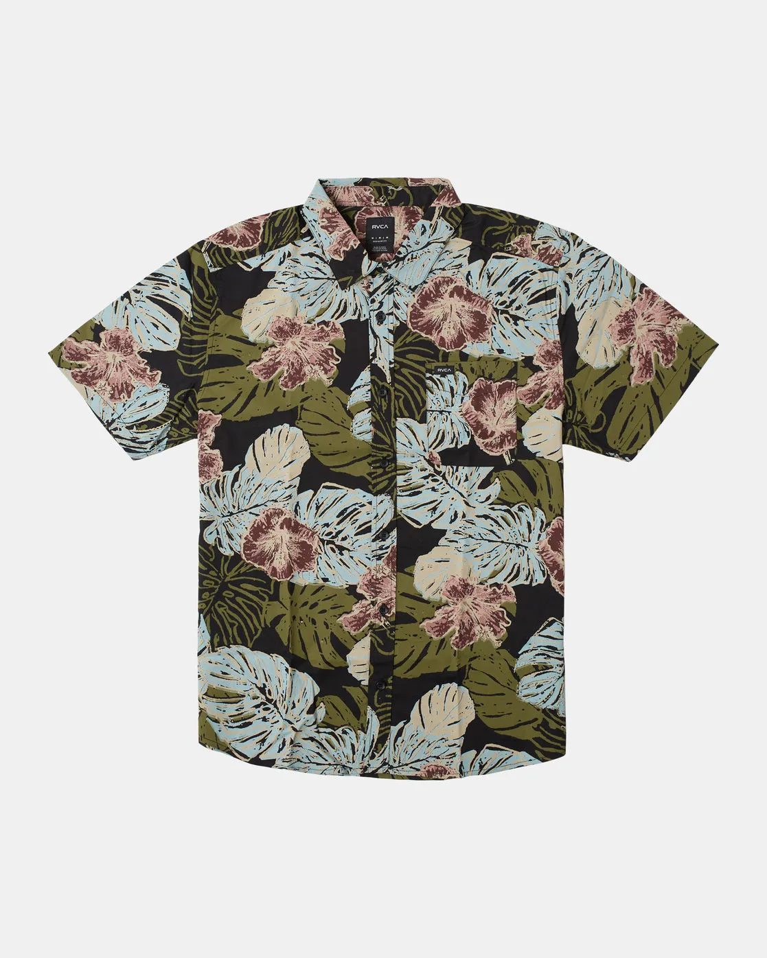 Monstera 2.0 Short Sleeve Shirt - Black