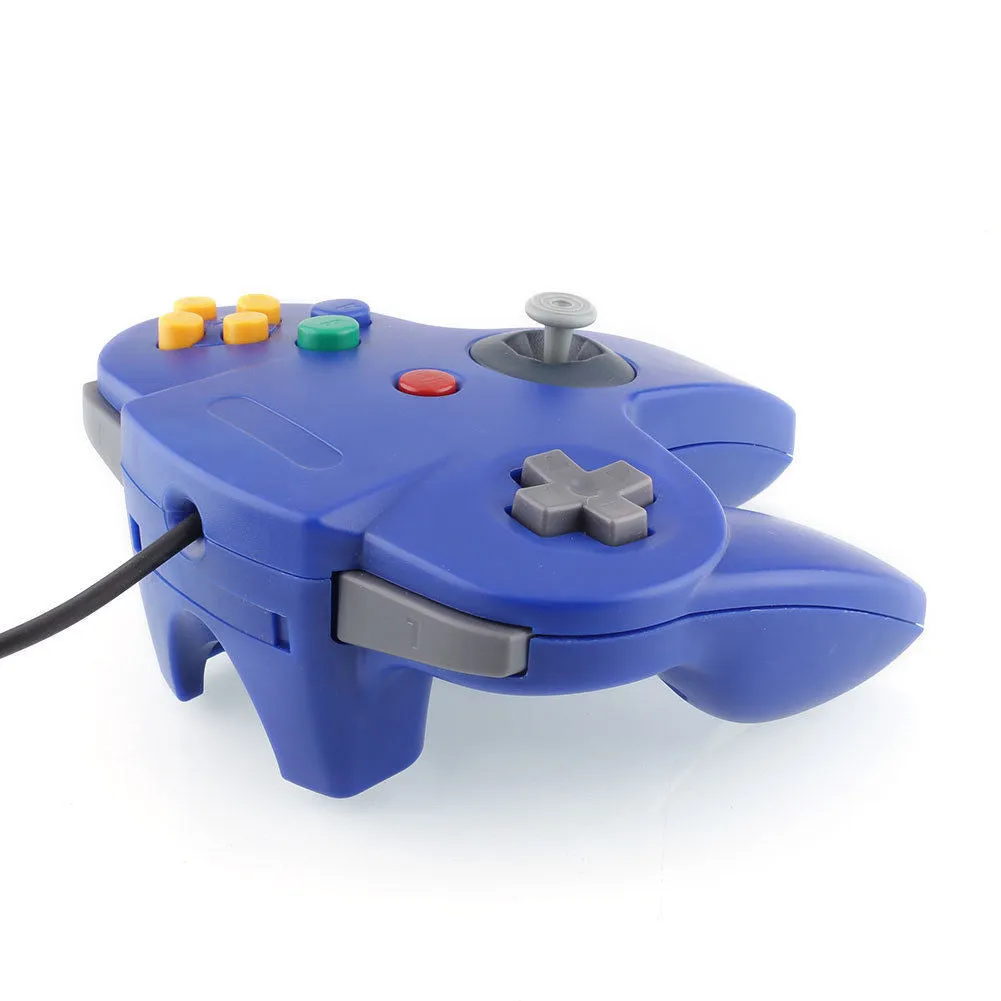 N64 Blue Long Handle Game Controller Control Remote Pad Joystick Fit for Nintendo 64 System