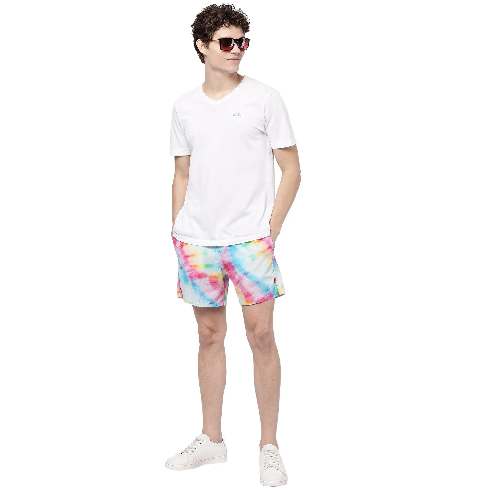 New York Tie Dye Boxer Shorts For Men