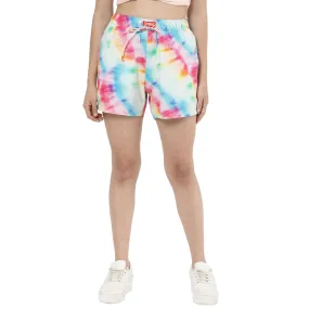 New York Tie Dye Boxer Shorts For Women