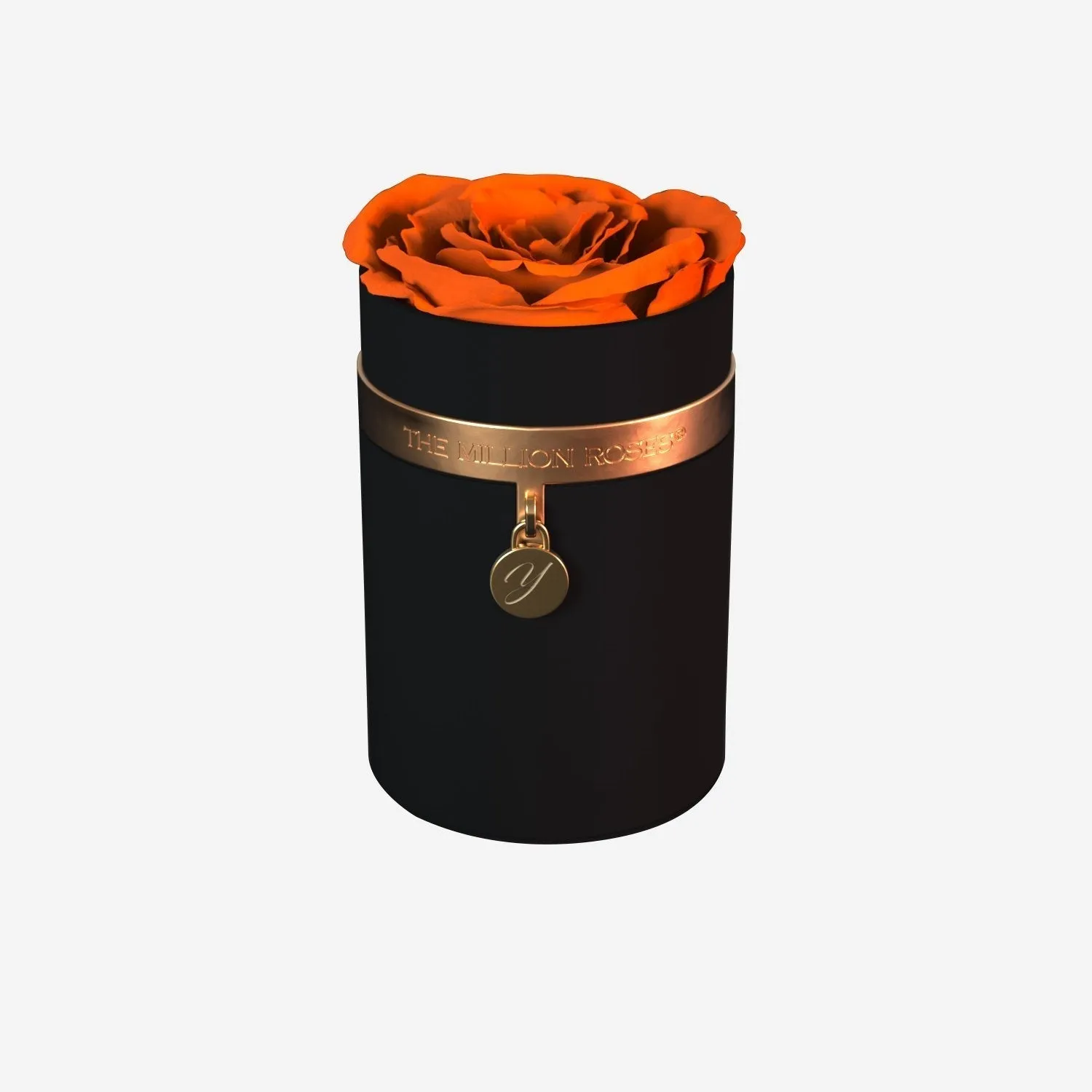 One in a Million™ Round Black Box | Charm Edition | Orange Rose