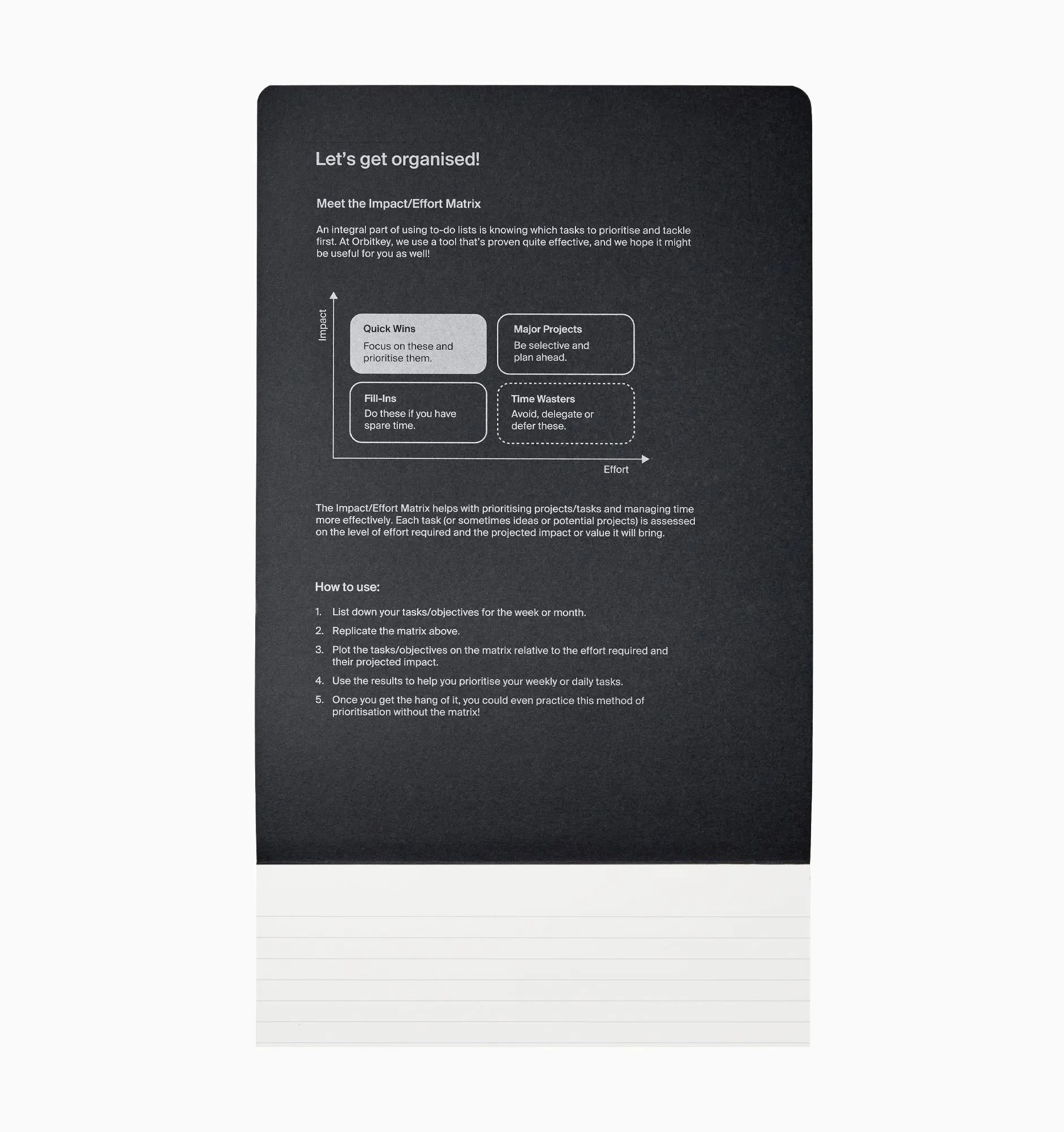 Orbitkey A4 Notepad (3 Pack)