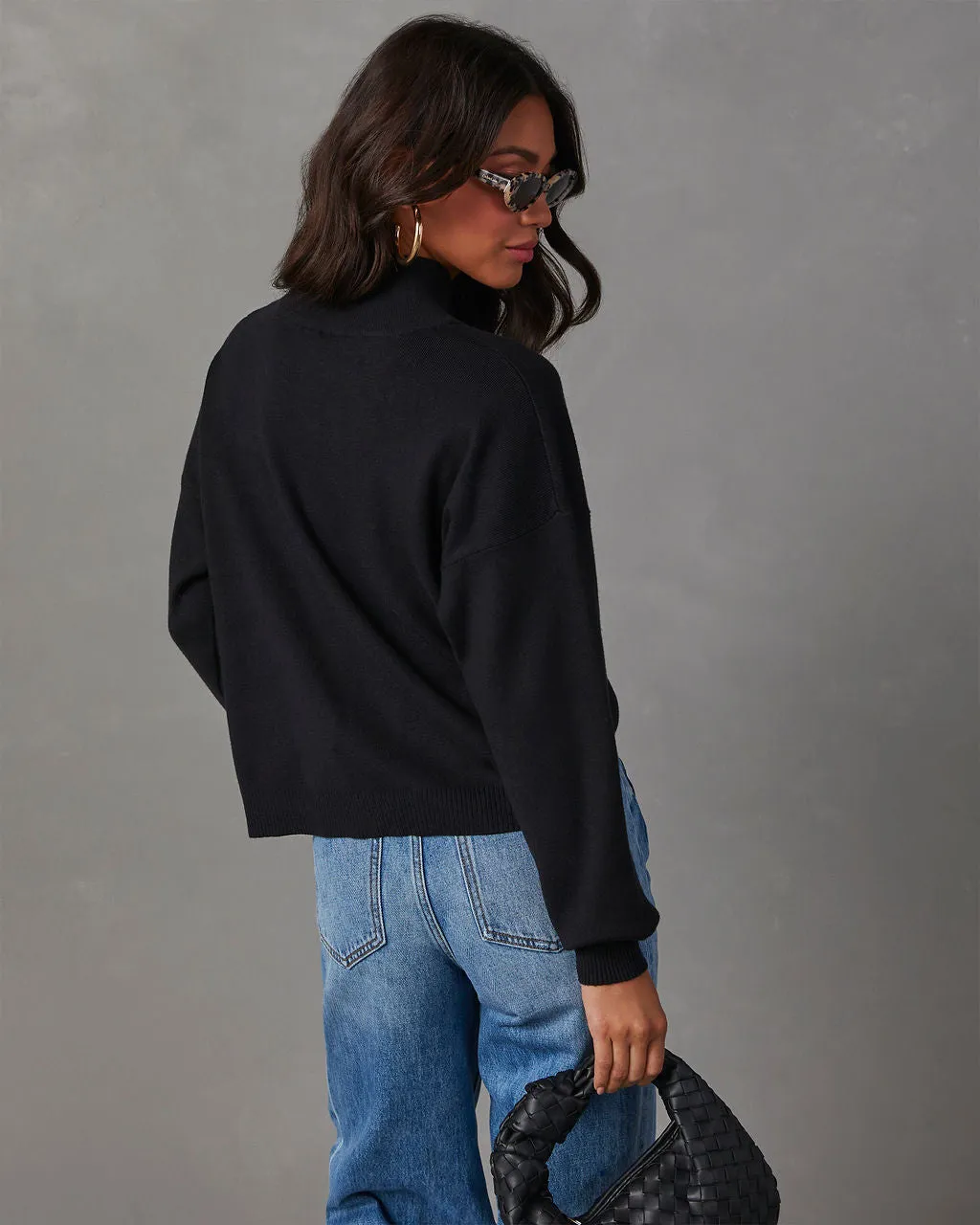 Parkin Mock Neck Knit Sweater