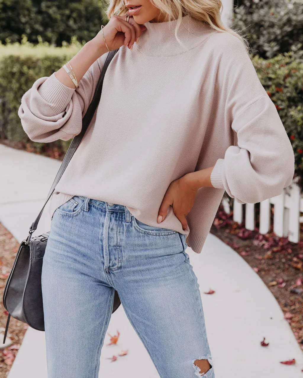 Parkin Mock Neck Knit Sweater