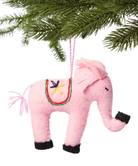 Pink Elephant Ornament