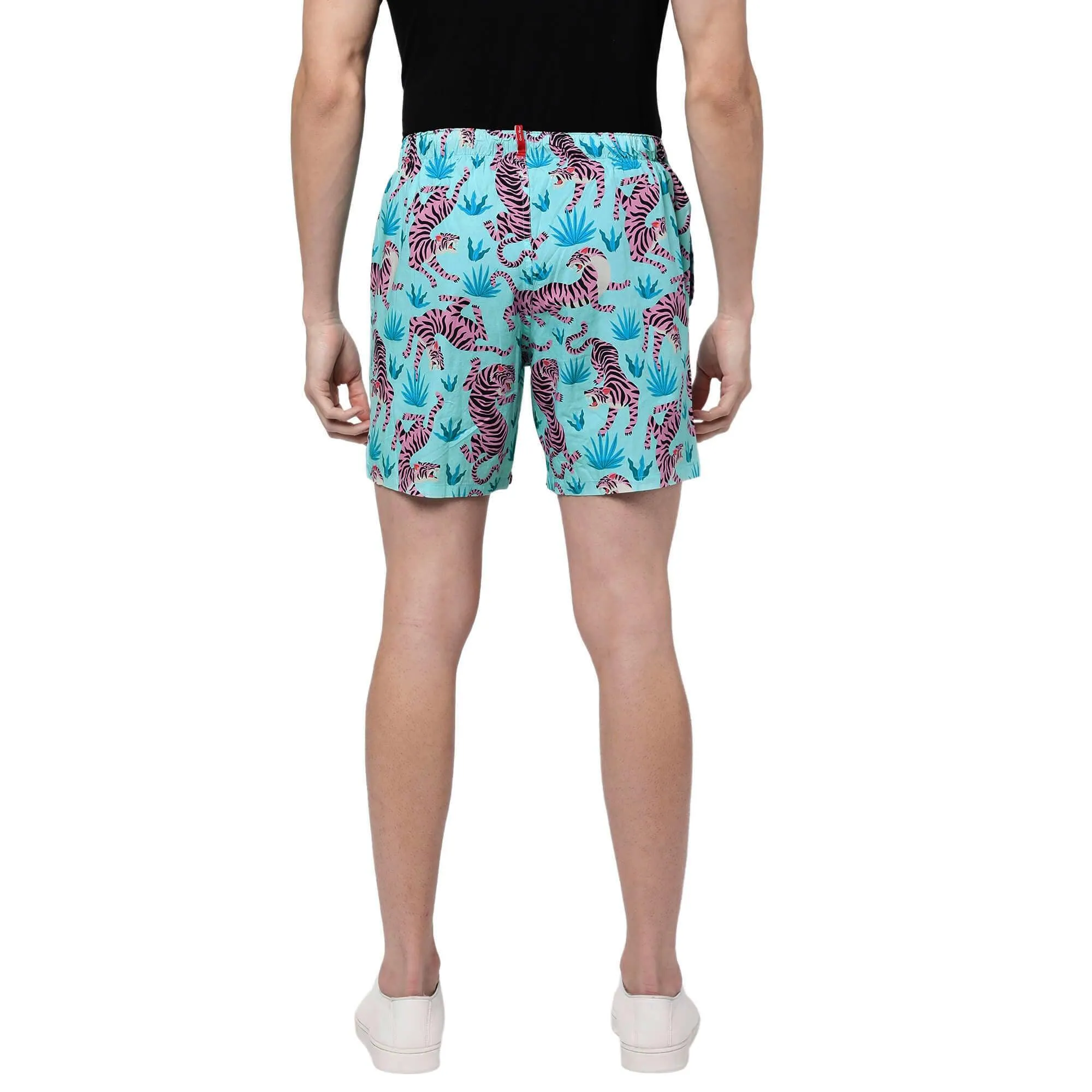 Pink Tigers Boxer Shorts For Men