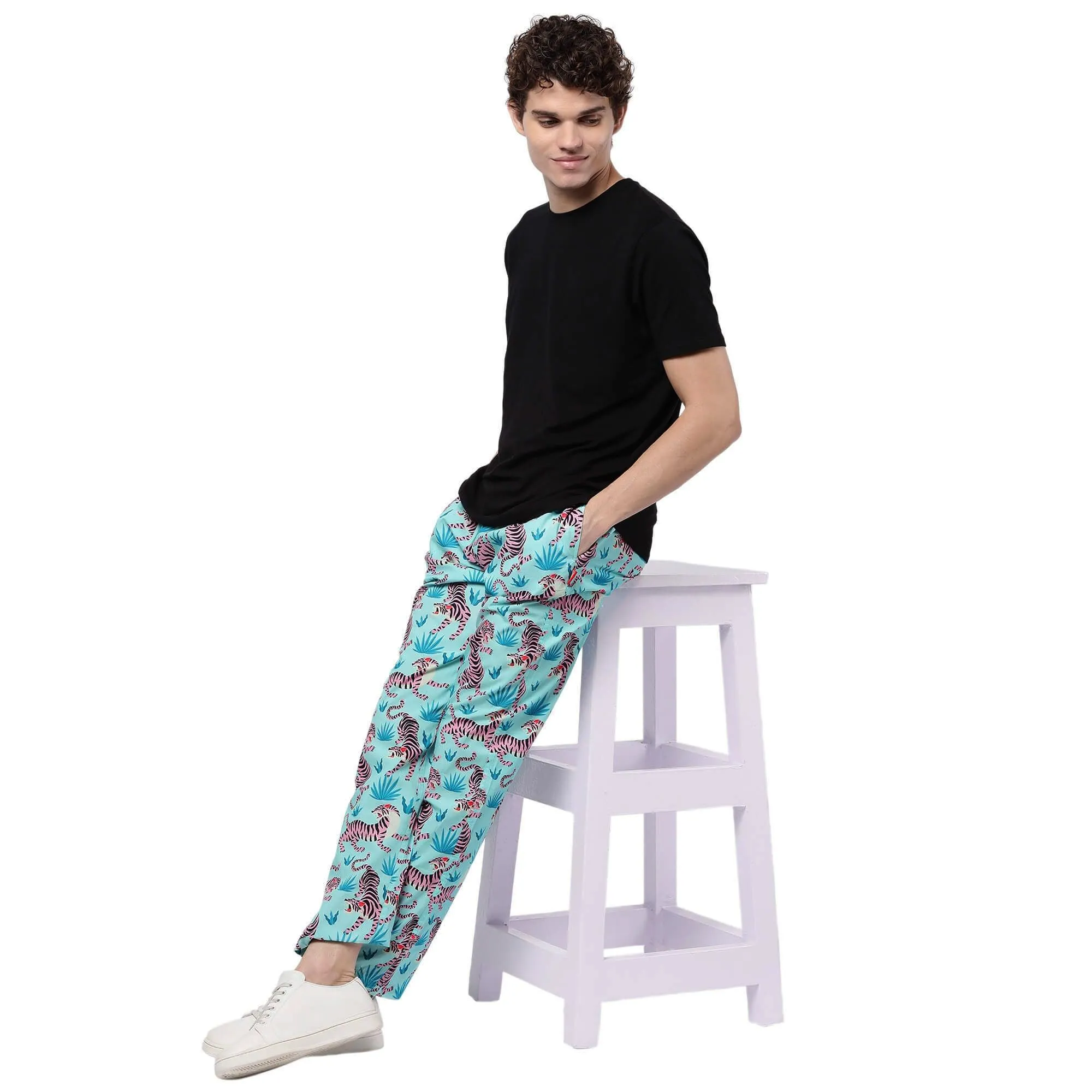 Pink Tigers Pyjamas For Men