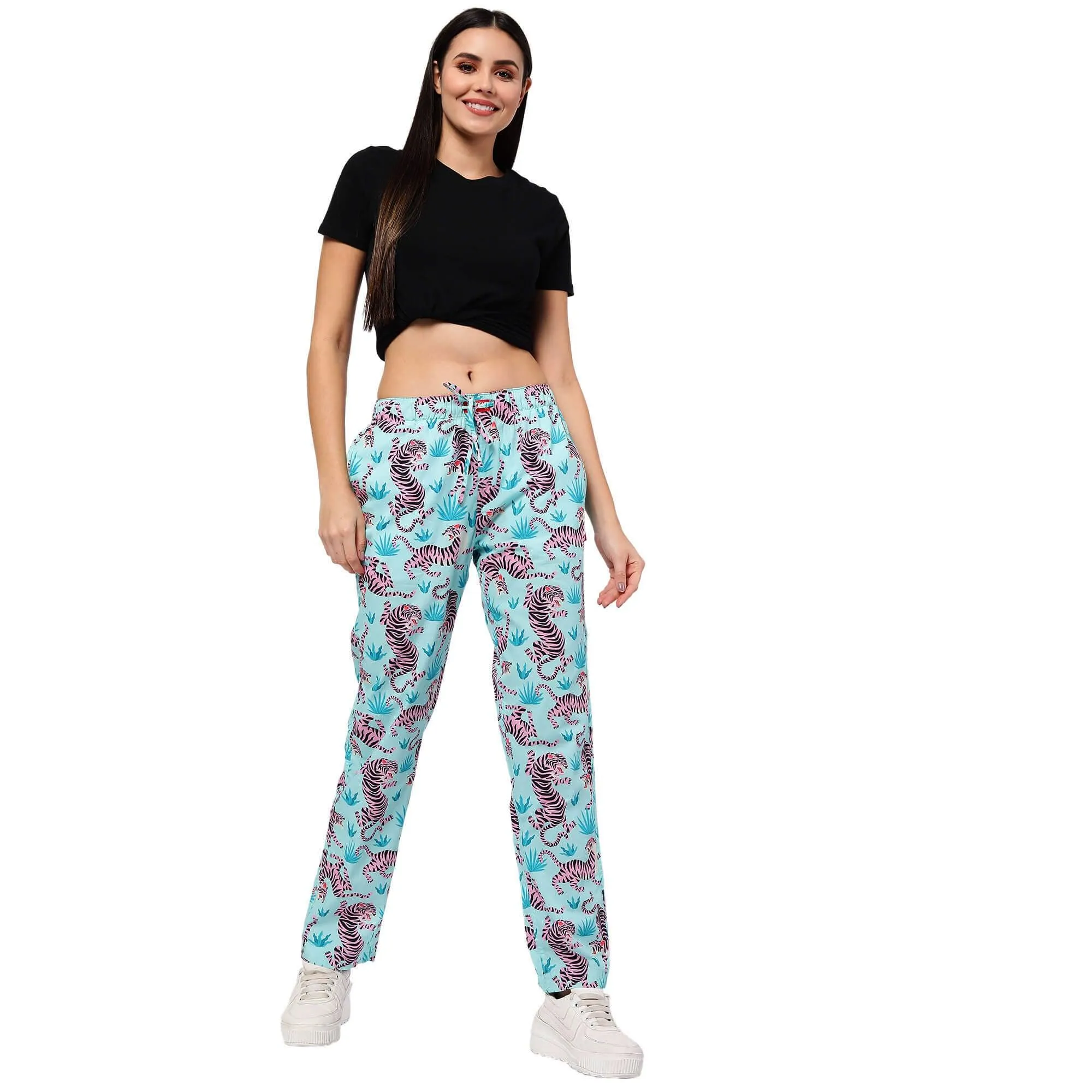 Pink Tigers Pyjamas For Women