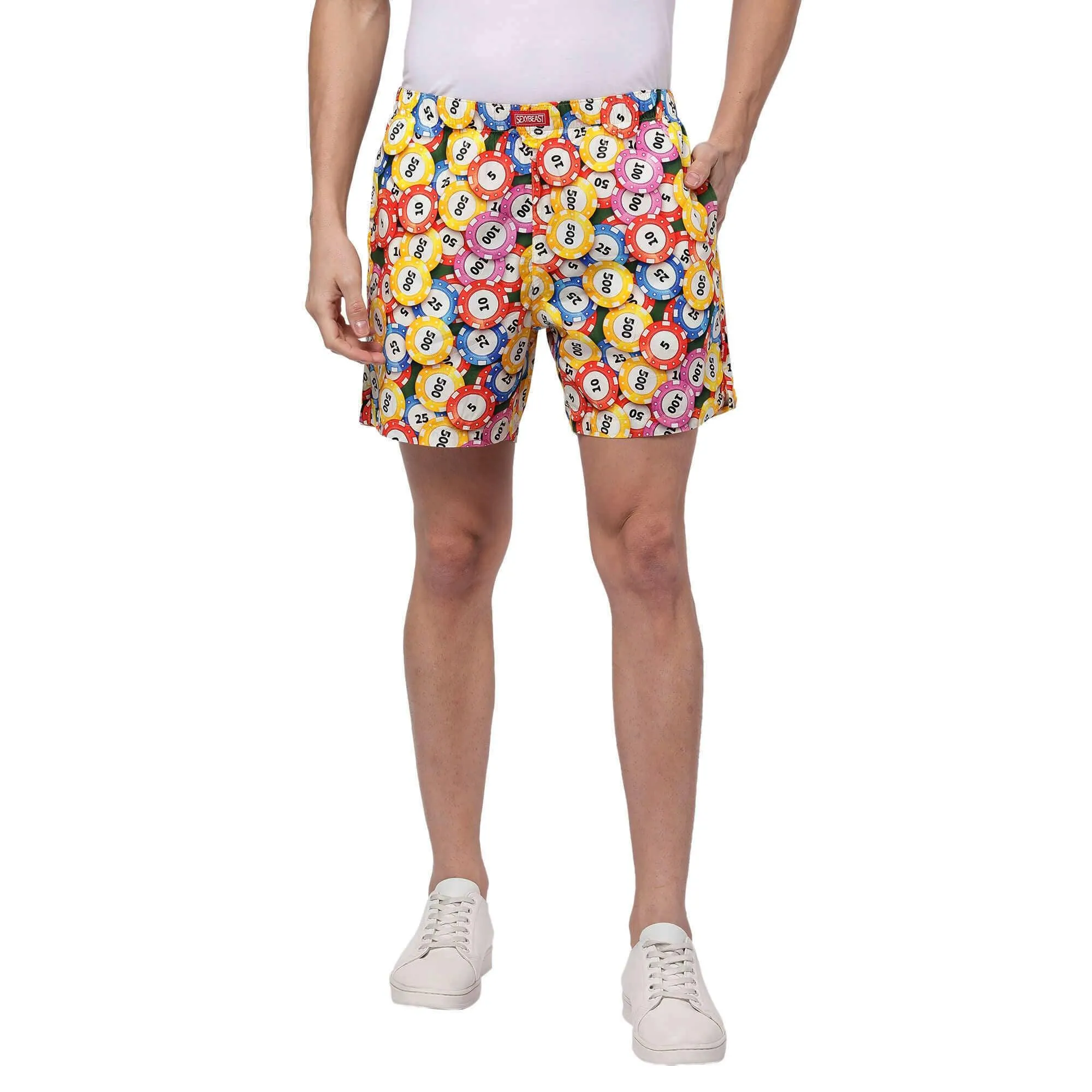 Poker Chips Boxer Shorts For Men