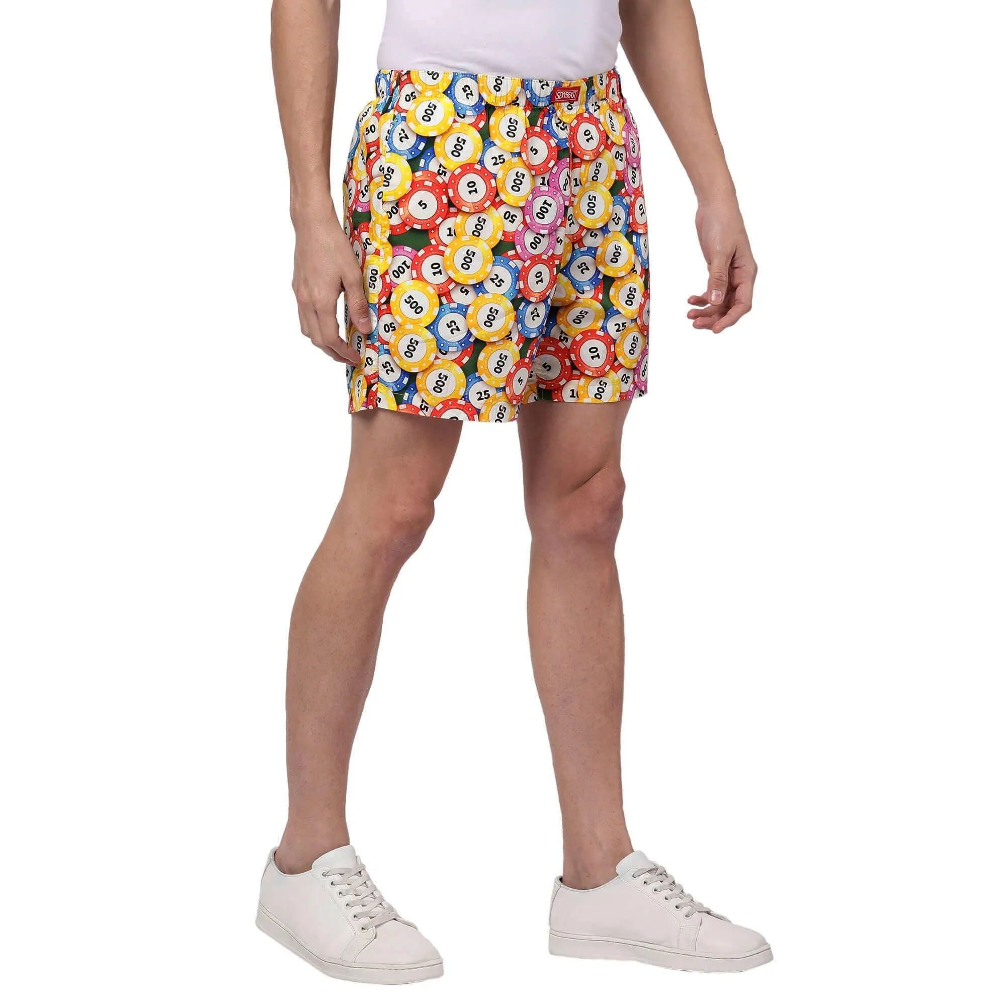 Poker Chips Boxer Shorts For Men