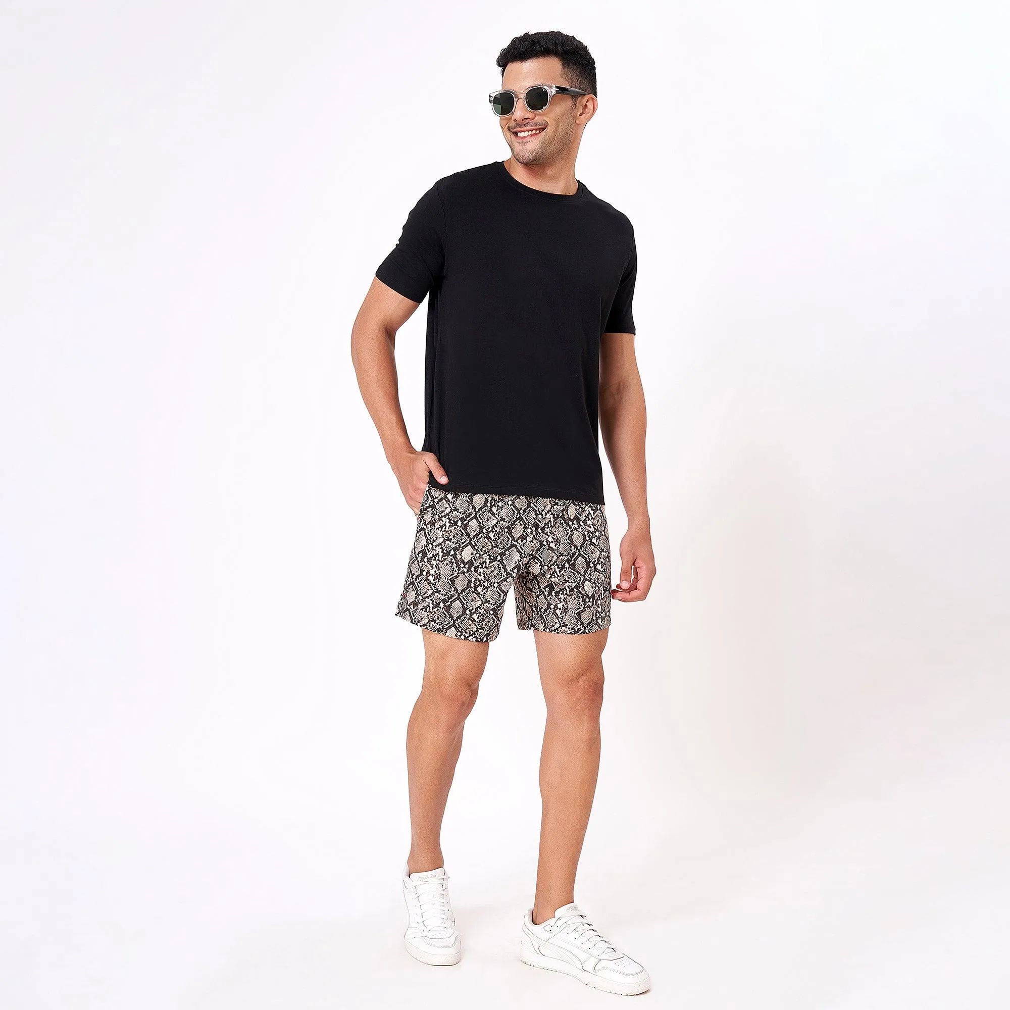 Python Skin Boxer Shorts For Men