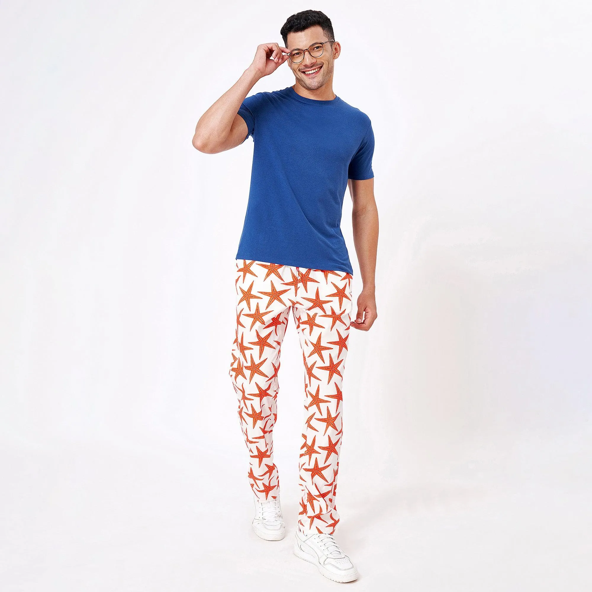 Red Starfish Pyjama For Men