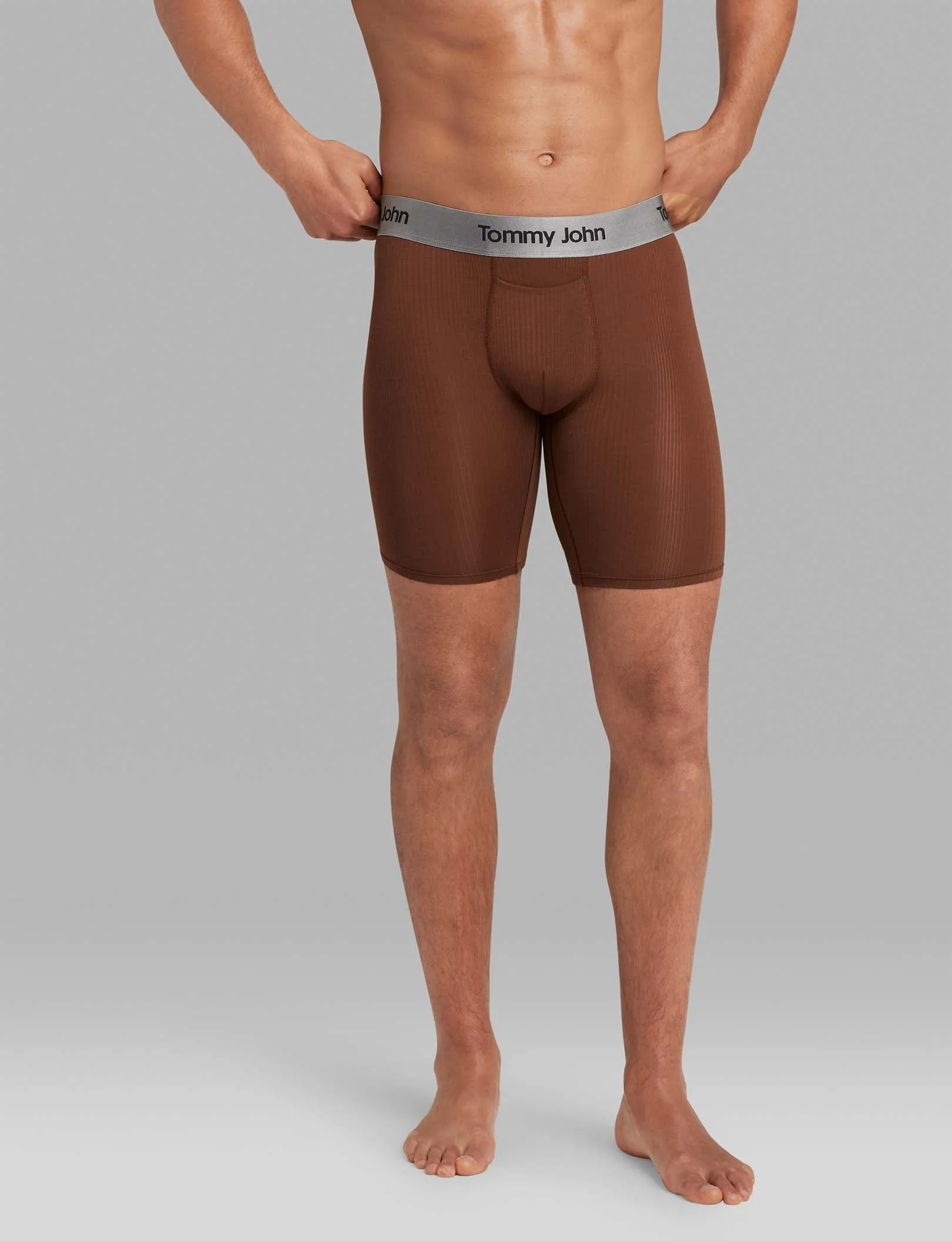 Second Skin Luxe Rib Boxer Brief 8"