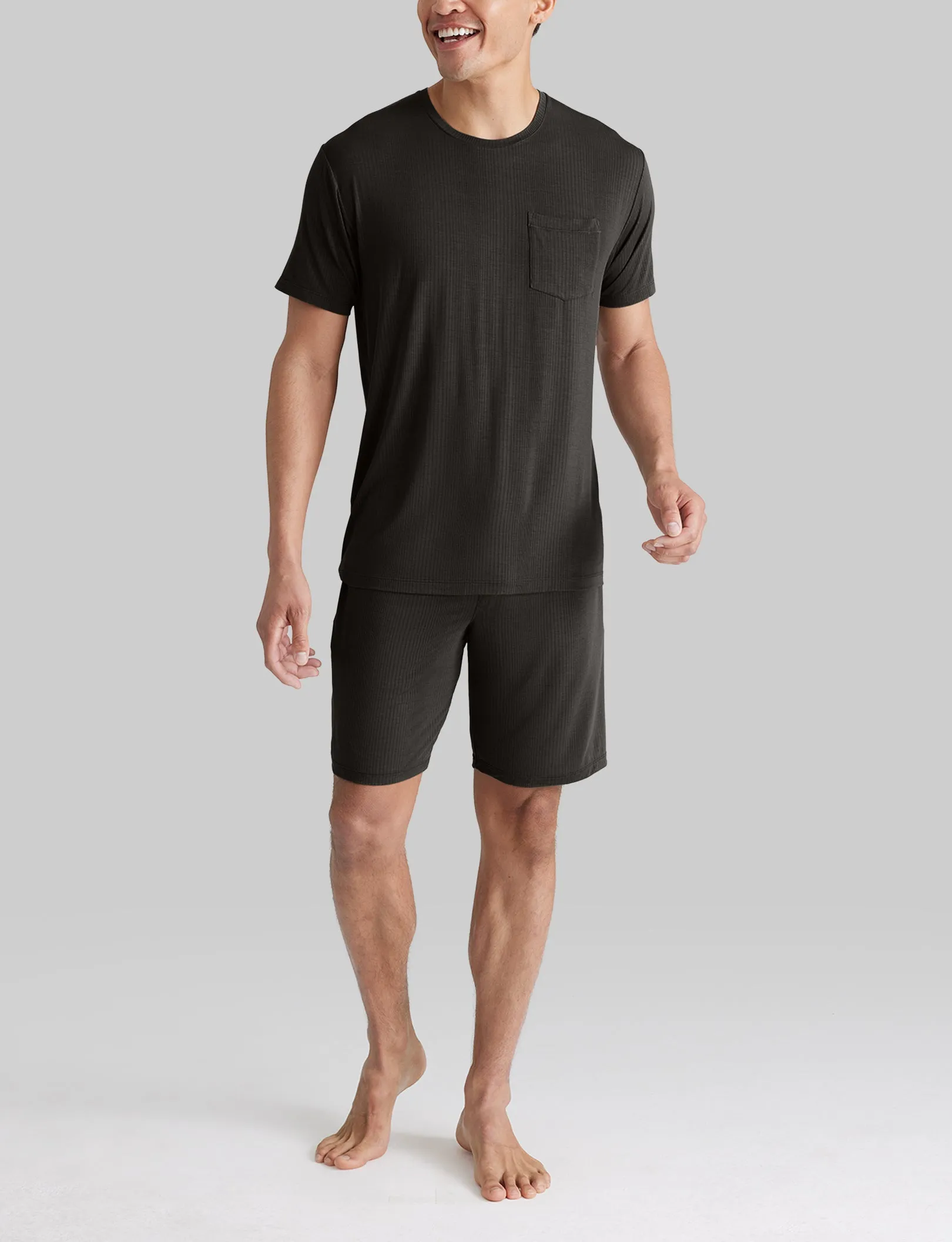 Second Skin Luxe Rib Sleep Tee & Short Set