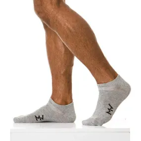 S/M Modus Vivendi Sock Low Cut Gym Socks Grey XS1818 68B