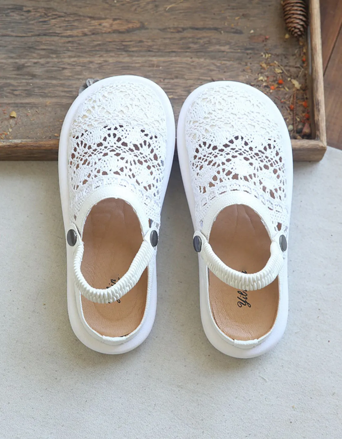 Soft Sole Summer Comfortable Lace Slippers