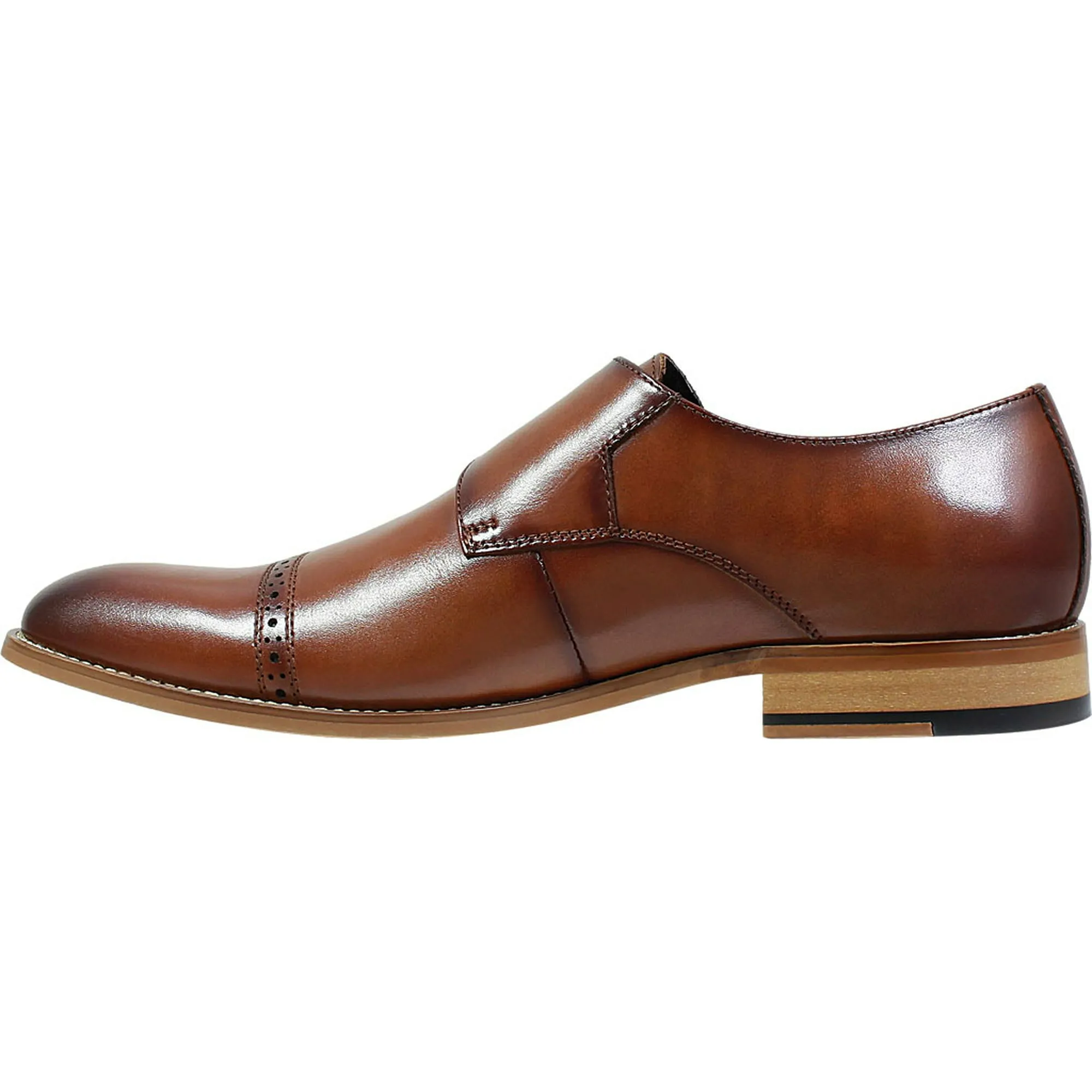 Stacy Adams Men's Desmond Cap Toe Monk Strap Loafer