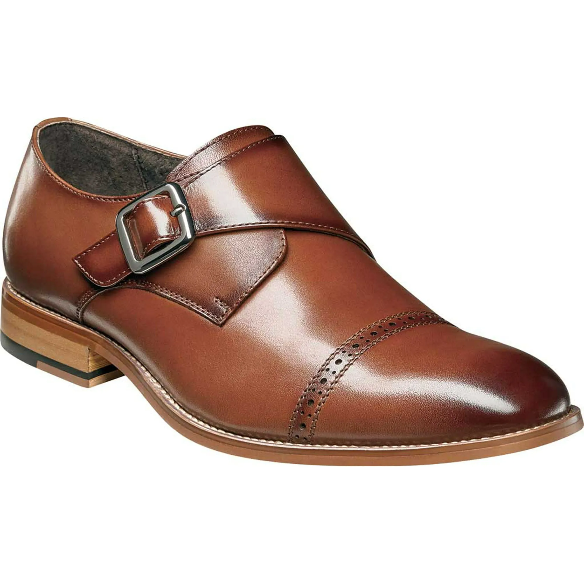 Stacy Adams Men's Desmond Cap Toe Monk Strap Loafer