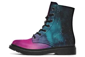 Supernova Boots - Vegan Leather Doc-Style Boots with Durable Stitched on Soles