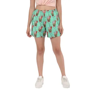 Watermelon Cocktails Boxer Shorts For Women