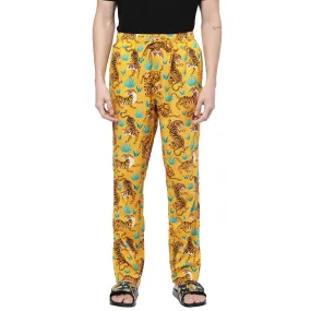 Yellow Tigers Pyjamas For Men