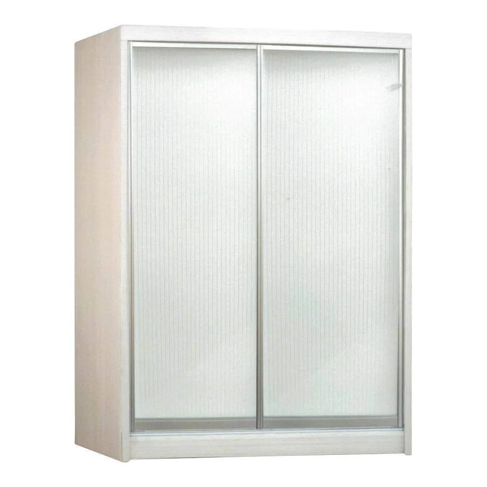 Zooey White Wash 4ft Sliding Wardrobe